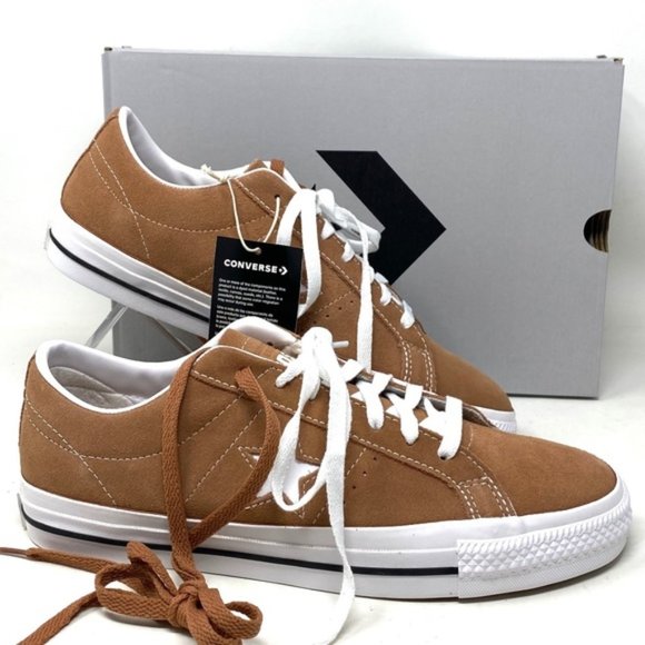 Converse Other - Converse Cons One Star Pro Ox Shoes Men Size Sneakers Suede Mineral Clay A03291C